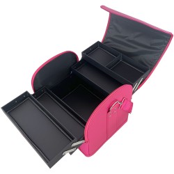 ***Маникюрный чемодан из экокожи 30х25х24см РОЗОВЫЙ ___-KRY900/1233 (5377)