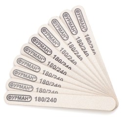 13 см маленькая пилочка для ногтей Фурман 180/240 из греческого корунда с острова наксос ___MRL375G (334)