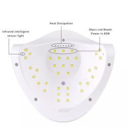 Уф лампа Светодиодная SUN X5 (5 означает номер модели -это самая новая ) 54W ___KRY300/512 (7002)